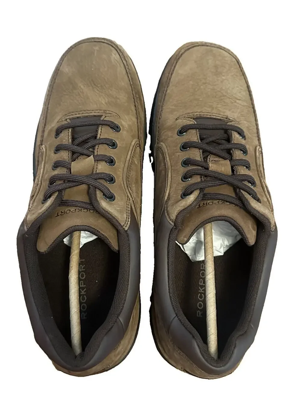 NEW Rockport Total Motion Sport Men's Brown Leather Walking Shoes 11